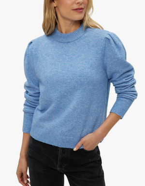 Michael Stars Genova Puff Sleeve Pullover in Breeze
