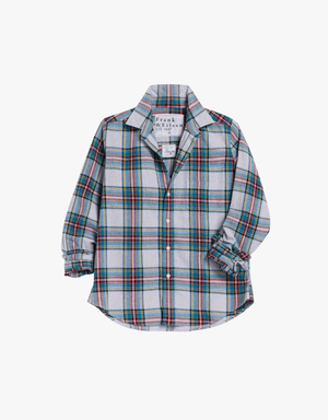 Frank & Eileen Barry Tailored Button Up Shirt in Yellow, Blue & Red Plaid