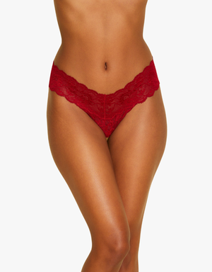 Cosabella Never Say Never Cutie Low Rise Thong in Sindoor Red