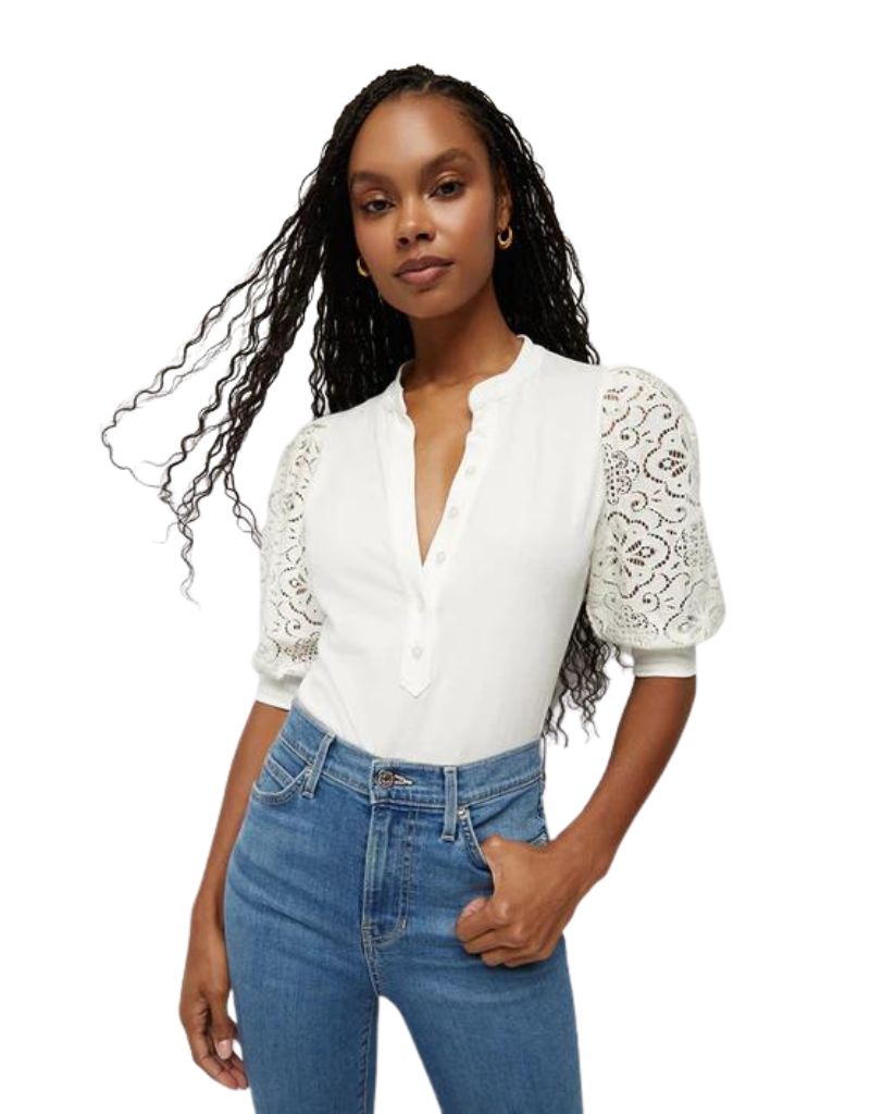 Veronica Beard Coralee Top in Off-White