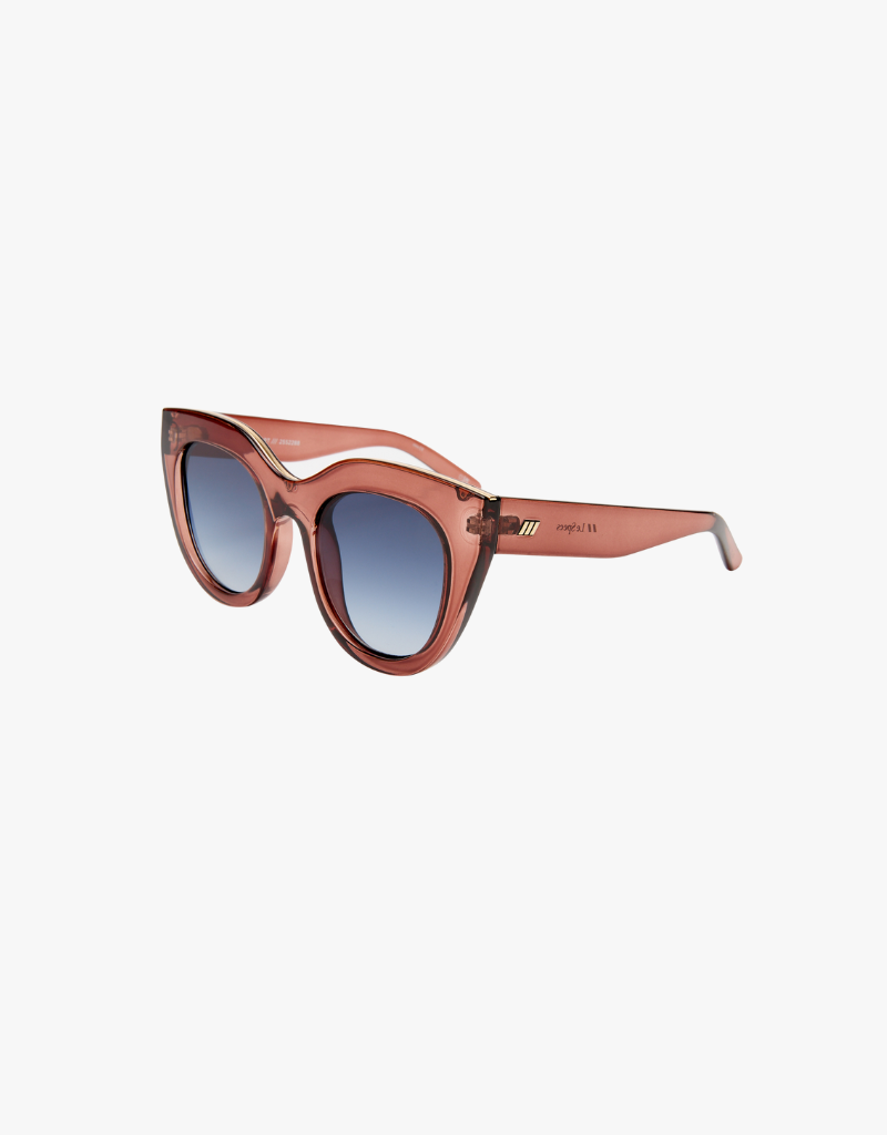 Le Specs Air Heart Sunglasses in Smokey Pink