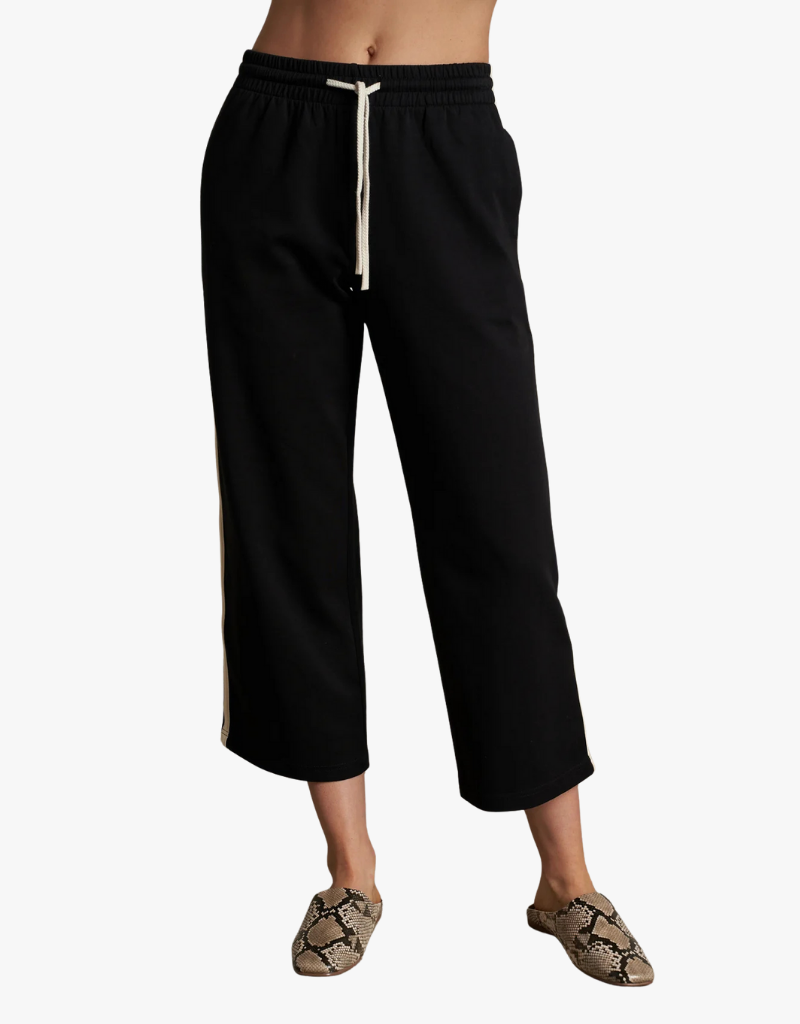 Perfect White Tee Claud Travel Track Pant in True Black