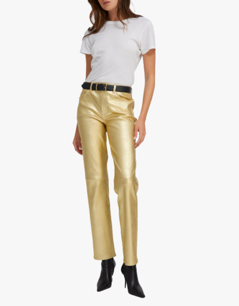 SPRWMN 5 Pocket Slim Straight in Gold