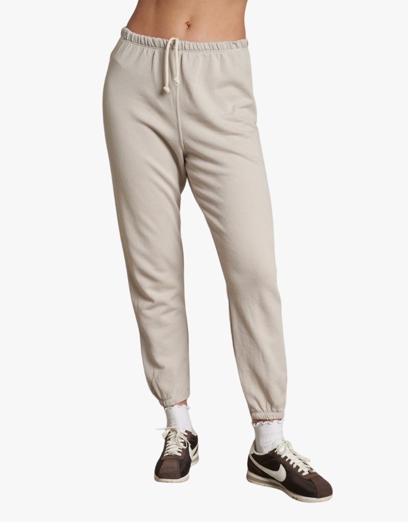 Perfect White Tee Johnny French Terry Easy Sweatpant in Silver