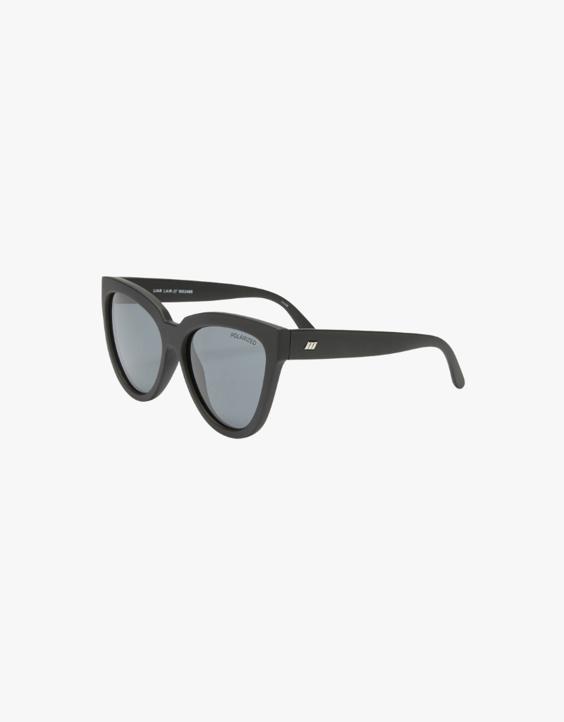 Le Specs Liar Lair Sunglasses in Black Rubber