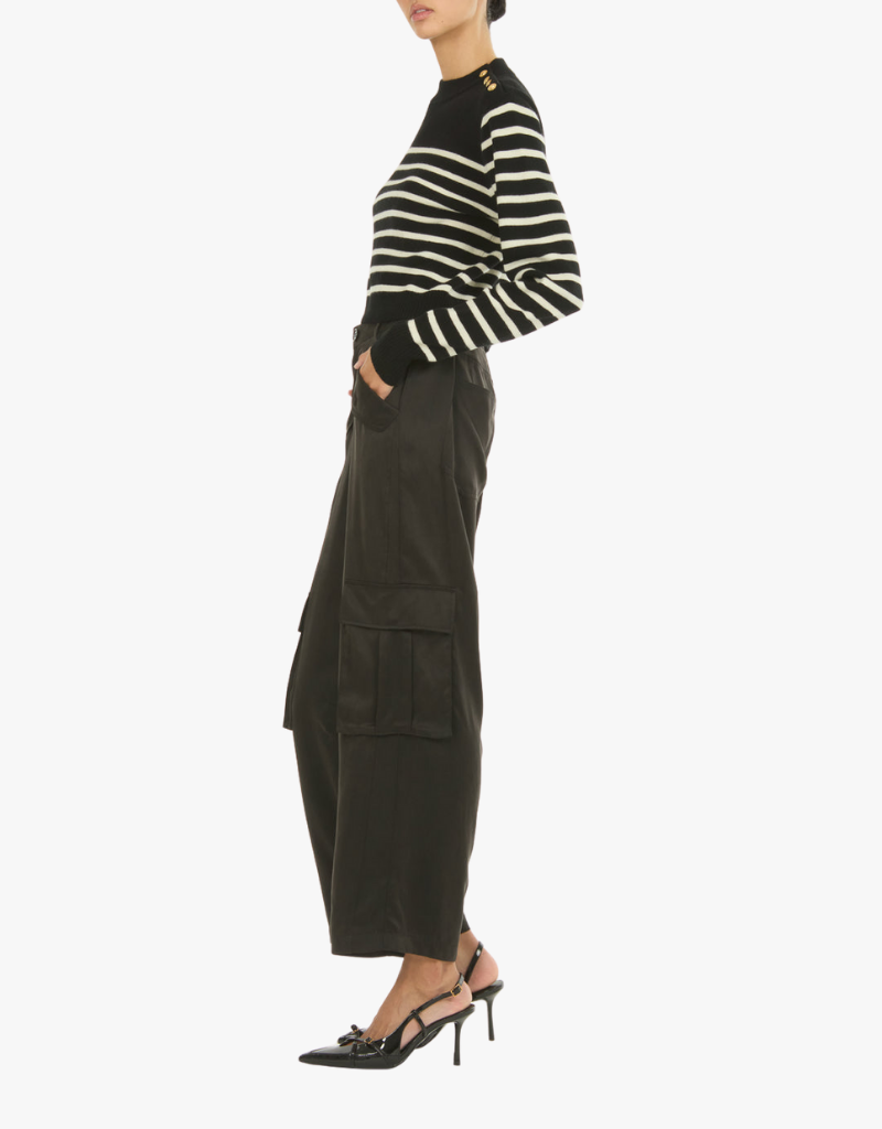 Secret Mission Lyla Cargo Pant in Black