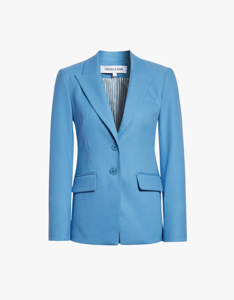 Veronica Beard Izara Dickey Jacket in Blue Jasper
