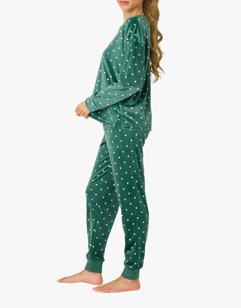 P.J. Salvage Lets Get Toasty PJ Set in Dark Forest