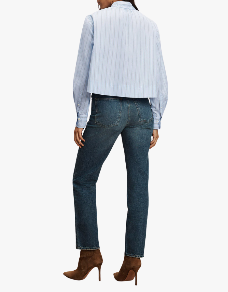 Veronica Beard Kaits Blouse in Ice Blue