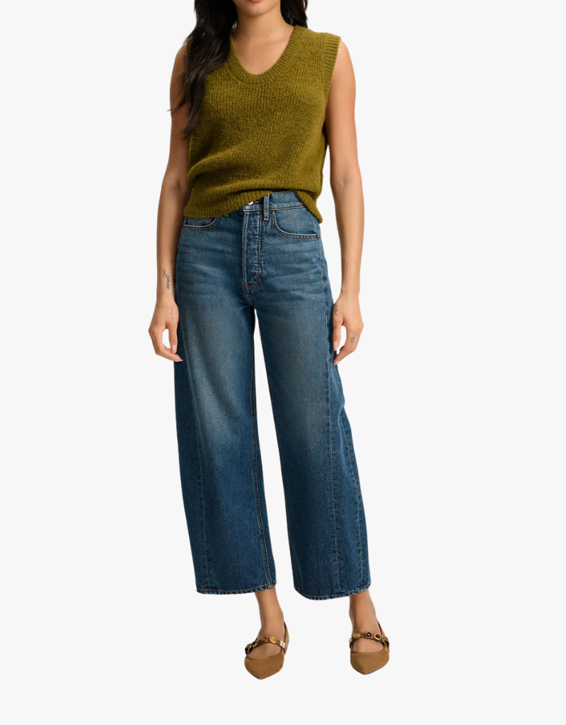 Veronica Beard Jovana Knit Tank in Moss