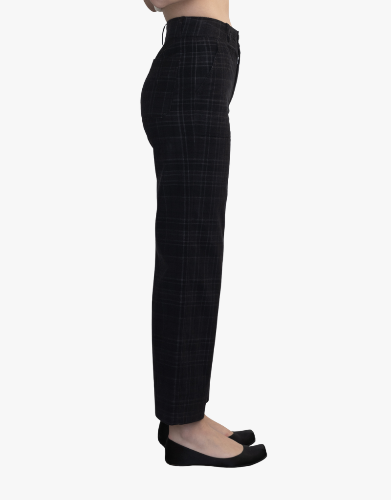 Margaret O'Leary Parker Pant in Black Tartan