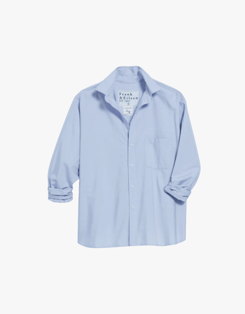 Frank & Eileen Oona Continuous Button Up Shirt in French Blue (Italian Superluxe Poplin Regenerative)