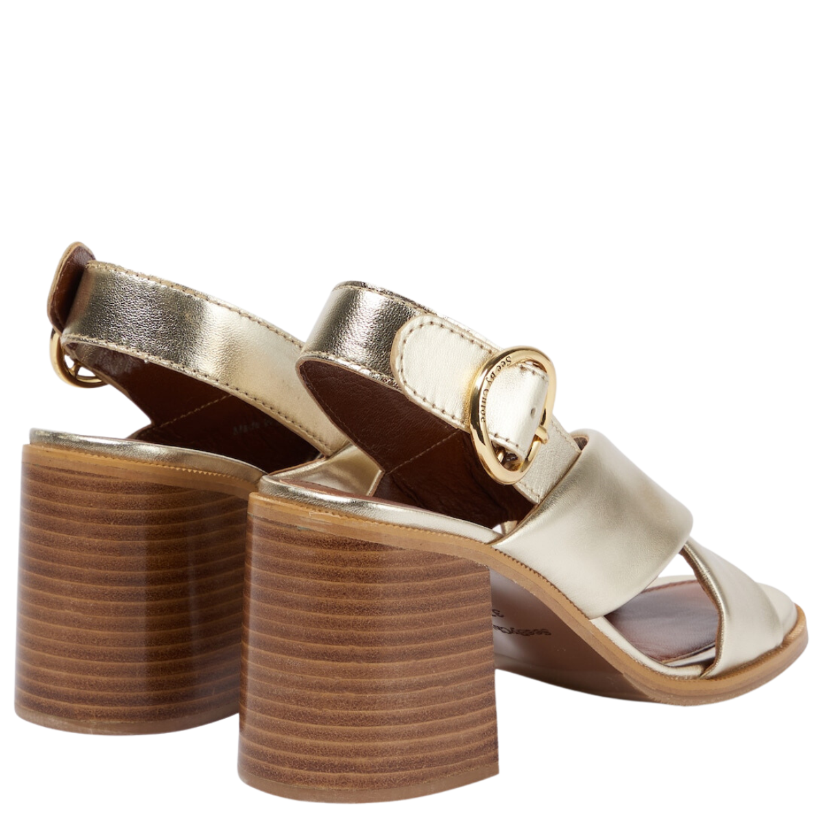 See by Chloe Lyna Sandal in Light Gold