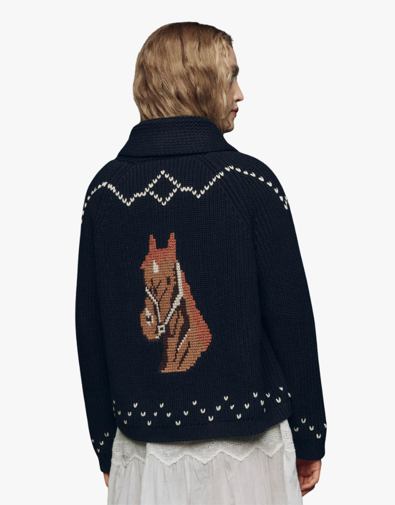 The Great The Horse Lodge Cardigan in Navy