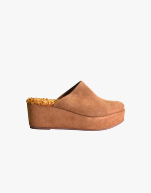 Cordani Camryn Fur in Clove Suede