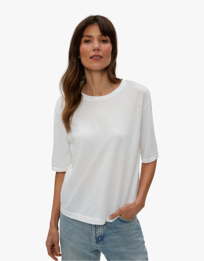 Michael Stars Reid Oversized Crew in White