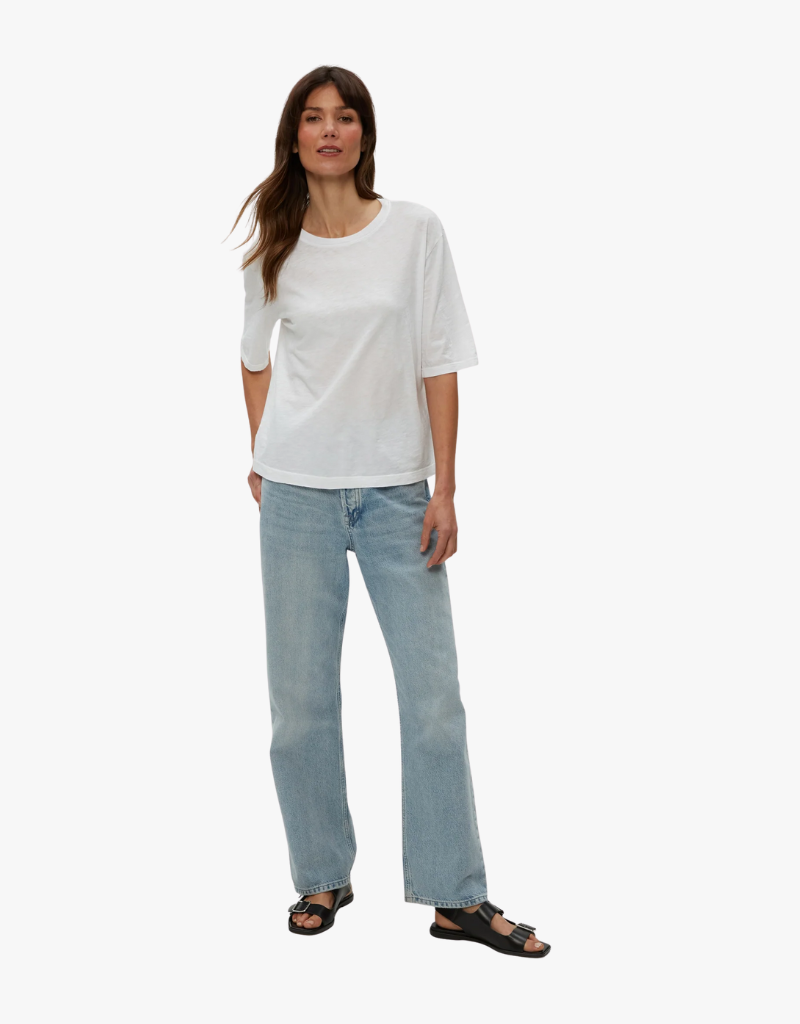 Michael Stars Reid Oversized Crew in White