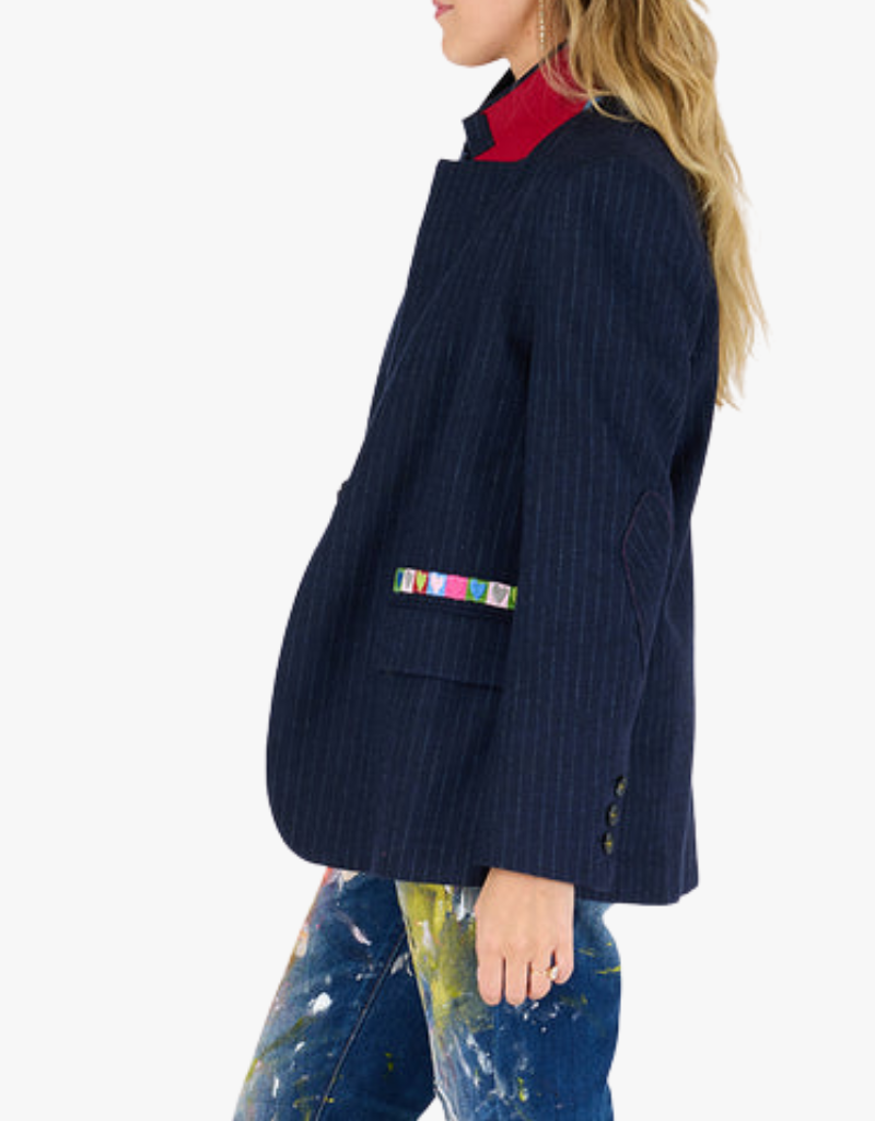 Kerri Rosenthal Workday Love Brigade Blazer in Indigo Blue