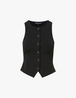 Veronica Beard Caroline Vest in Black