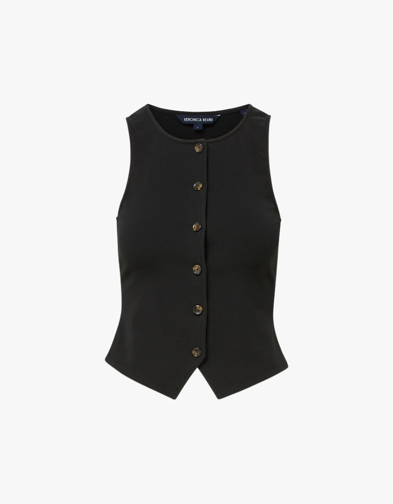 Veronica Beard Caroline Vest in Black