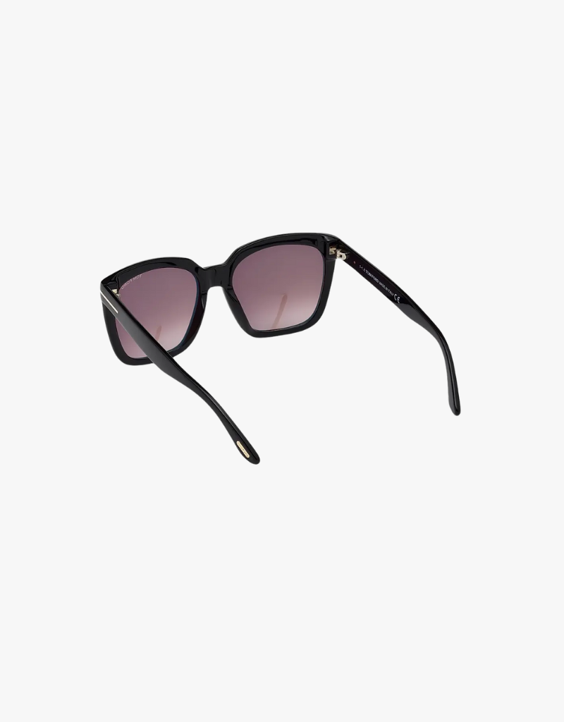 Tom Ford Amarra Sunglasses in Black Gradient Burgundy