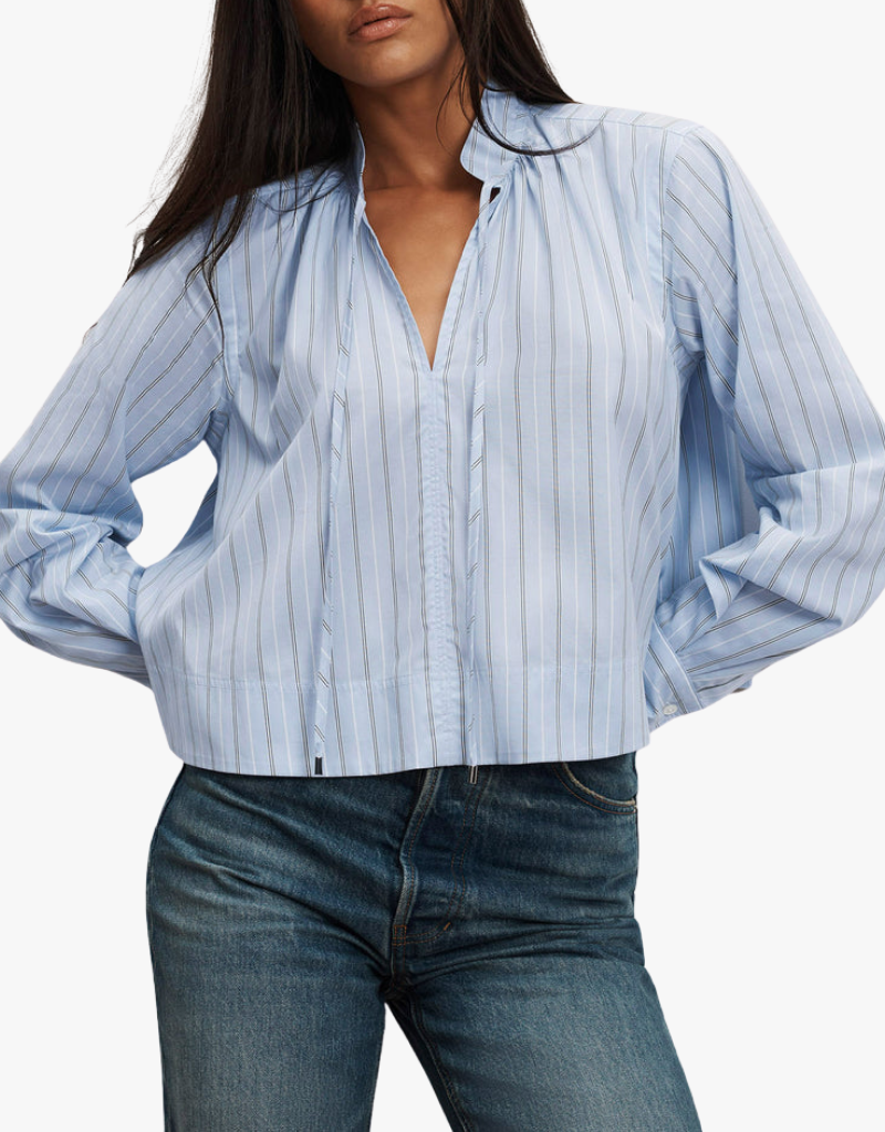 Veronica Beard Kaits Blouse in Ice Blue