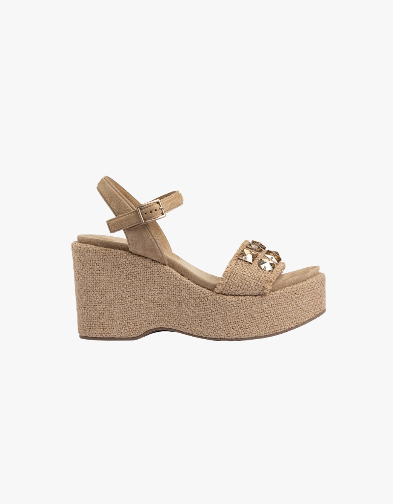 Pedro Garcia Delina in Natural Burlap Golden