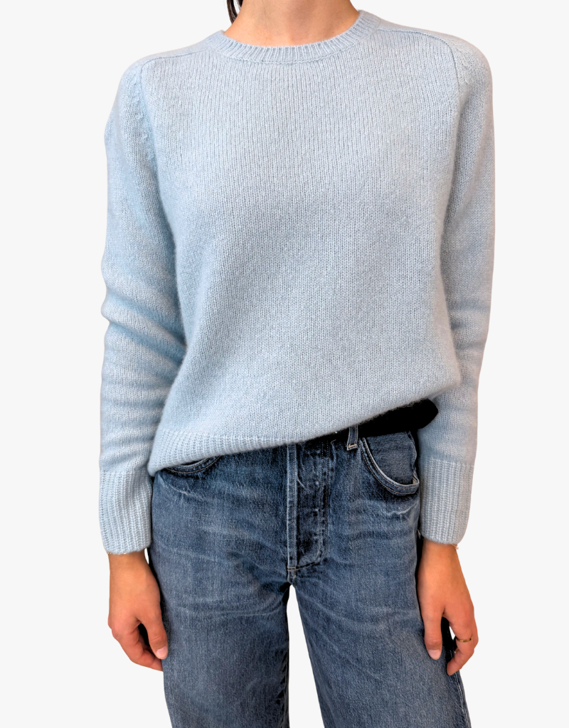 Estheme Amelia Crew Neck Sweater in Azurin