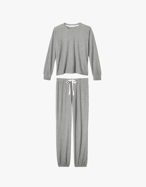 P.J. Salvage Fireside Sparkle PJ Set in Heather Charcoal