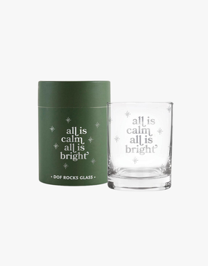 DOF Rocks Glass in All Is Calm All Is Bright