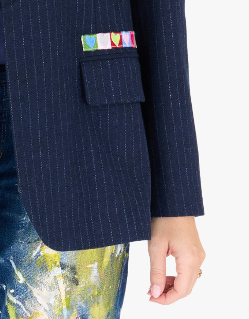 Kerri Rosenthal Workday Love Brigade Blazer in Indigo Blue