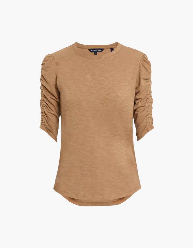 Veronica Beard Waldorf Tee in Hazelnut