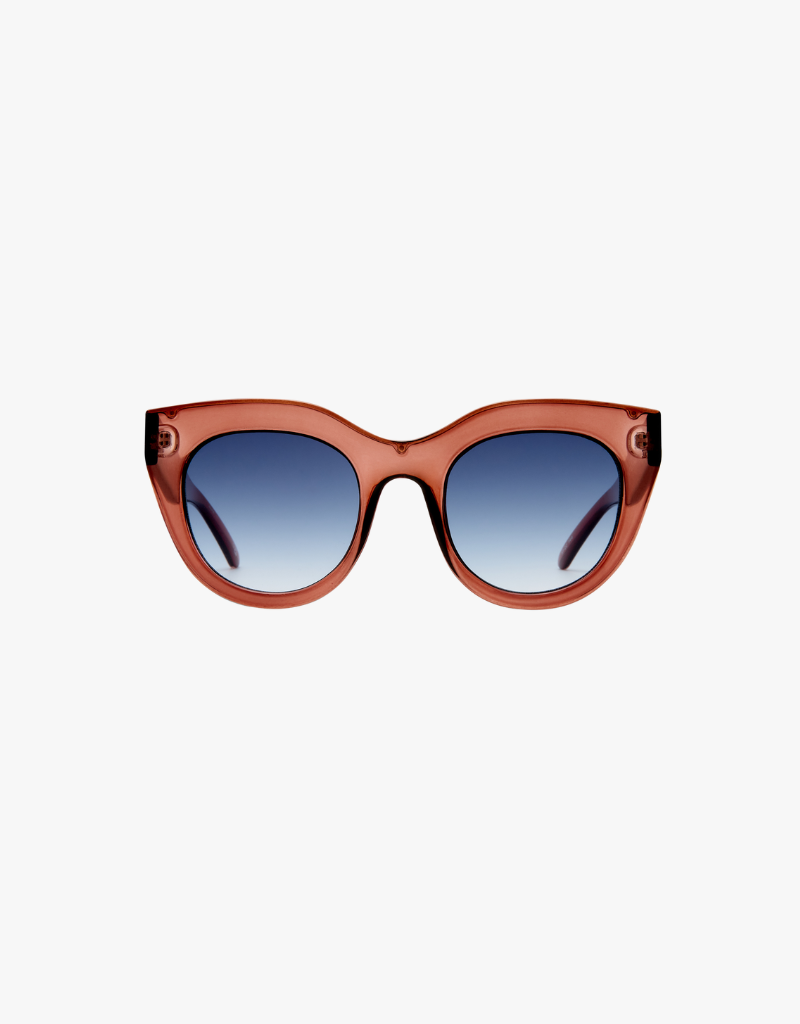 Le Specs Air Heart Sunglasses in Smokey Pink