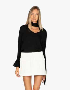 Secret Mission Vienna Blouse in Black