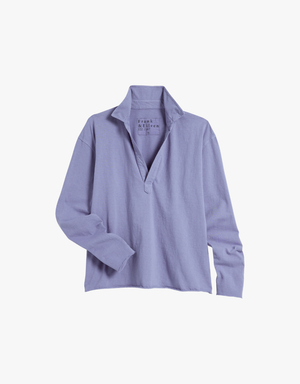 Frank & Eileen Patrick Popover Henley in Lavender (Heritage Jersey)