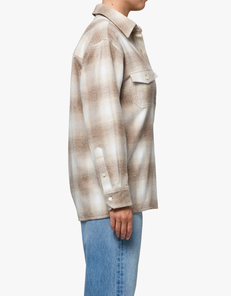 Citizens of Humanity Kota Long Button Up in Schiffer Plaid