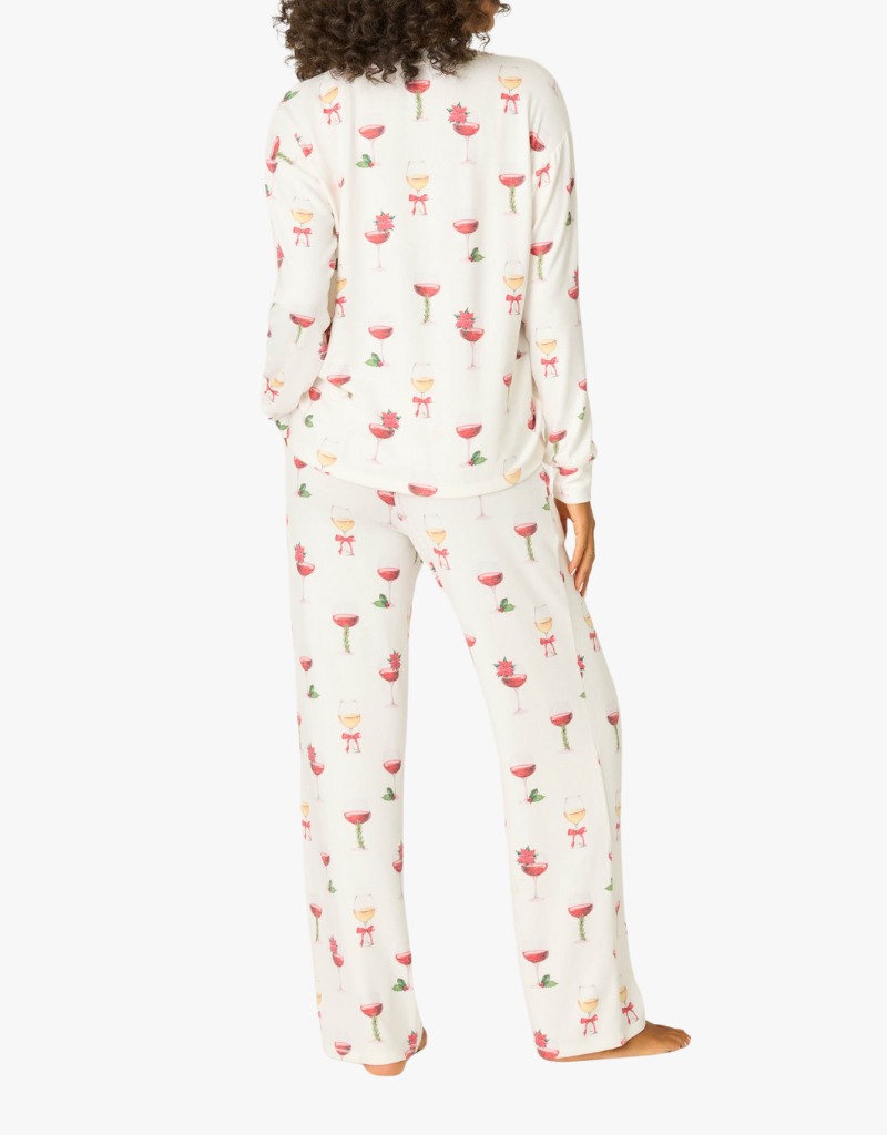 P.J. Salvage Lets Get Toasty PJ Set in Ivory