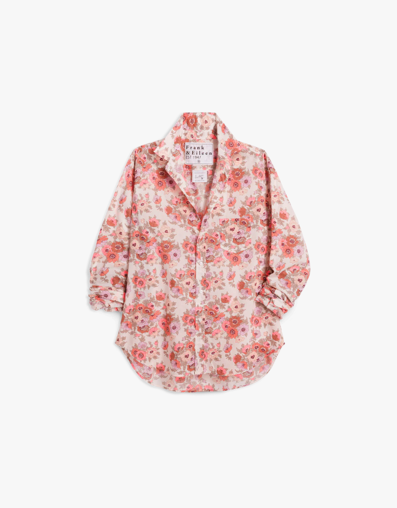 Frank & Eileen "Eileen" Relaxed Button Up Shirt in Neon & Muted Florals (Liberty Fabric)