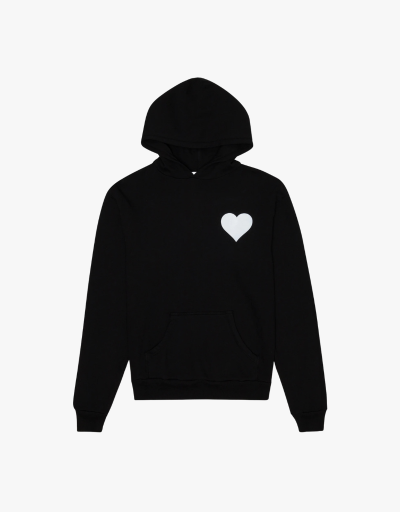 SPRWMN Heart Hoodie in Black