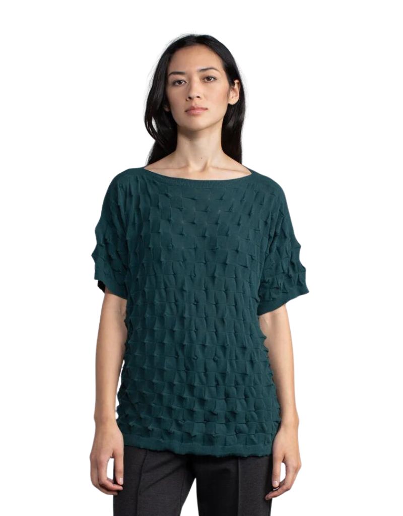 Margaret O'Leary Origami Pullover in Teal