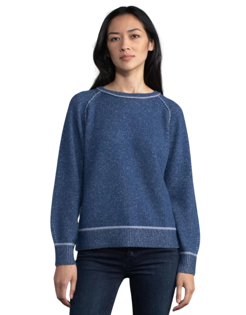 Margaret O'Leary Cashmere Sweatshirt in Denim Mist
