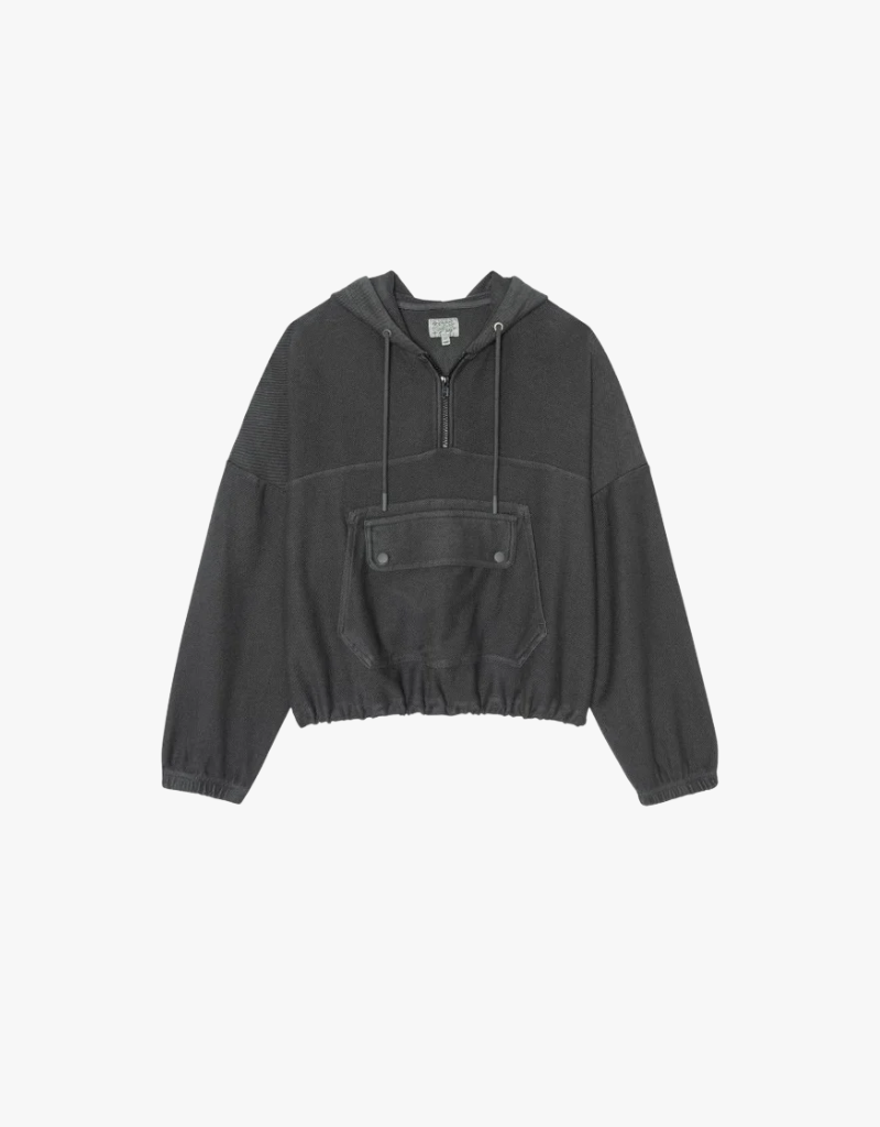 The Great The Basecamp Pullover in Washed Black
