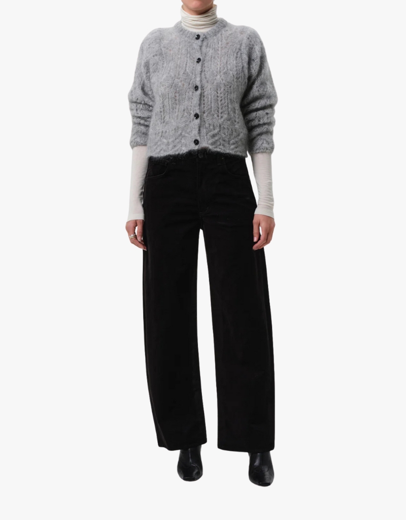 Citizens of Humanity Ayla Baggy Velvet Pants in Black