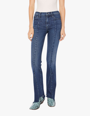 Mother The Insider Skimp Pointy Fray Jeans in You're a Riot