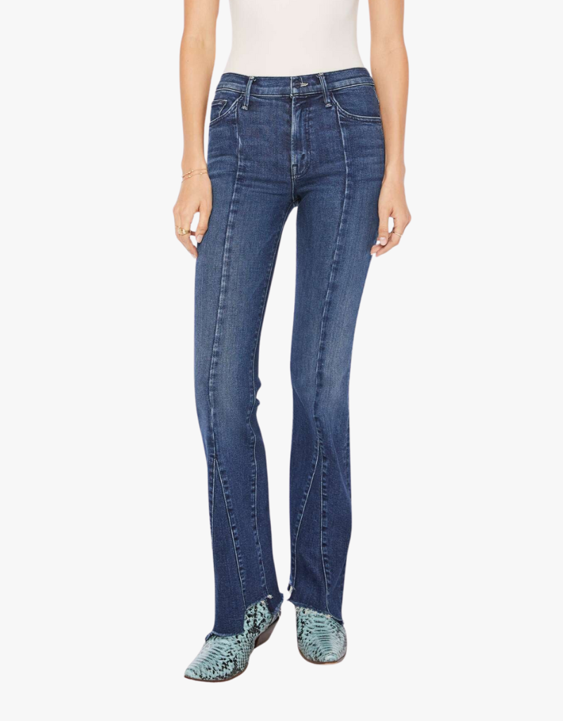 Mother The Insider Skimp Pointy Fray Jeans in You're a Riot