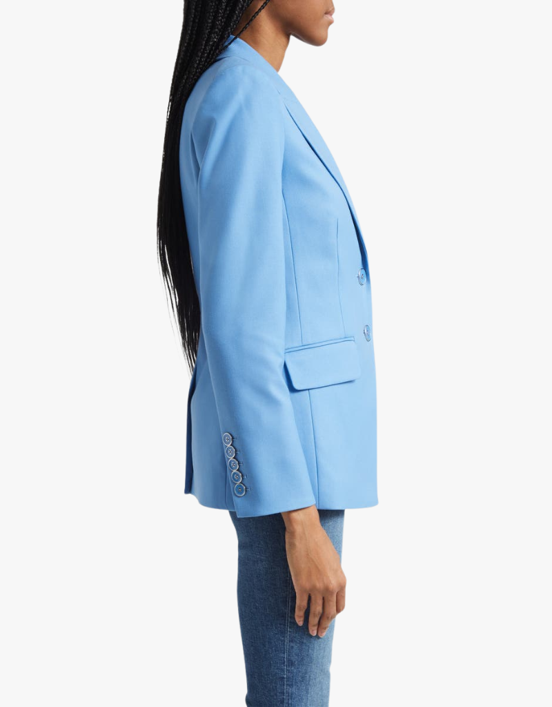 Veronica Beard Izara Dickey Jacket in Blue Jasper