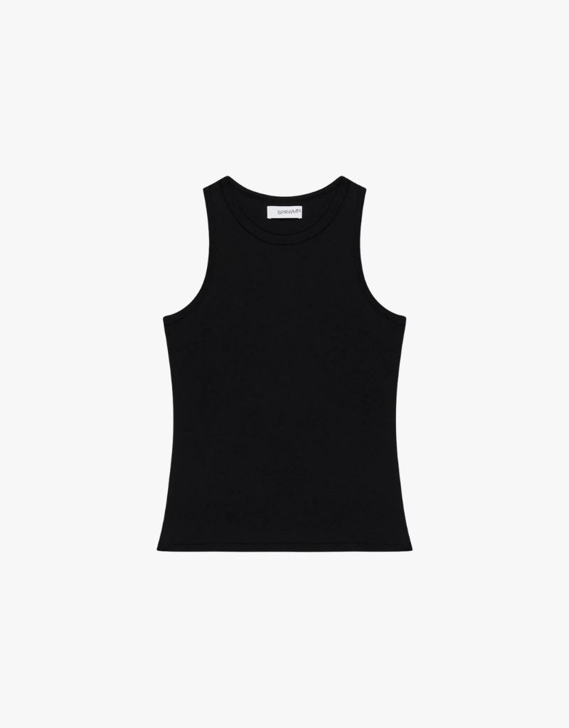 SPRWMN Racer Tank Top in Black