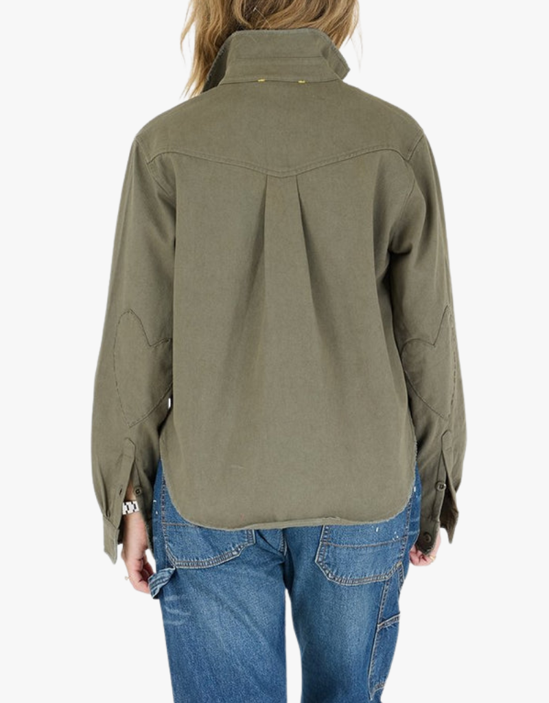 Kerri Rosenthal Pia Love Brigade Shirt in Army Green
