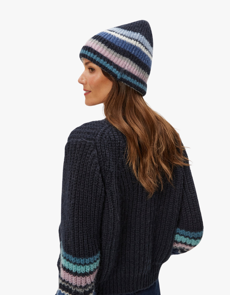 Michael Stars Striped Beanie