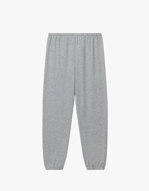 Perfect White Tee Mare Brushed Sweater Jersey Jogger in Heather Grey